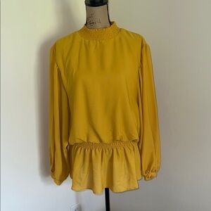 Ashley Stewart Mustard Yellow Blouse for Women